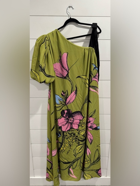 Stine Goya green One Sleeve Maxi Dress with Bow Strap - Picture 12 of 12